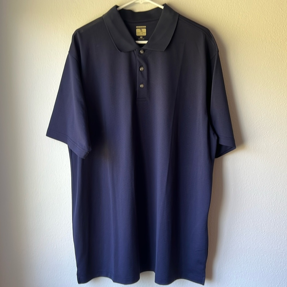 NWOT Pebble Beach Lone Cypress Navy Polo Shirt Size XXL